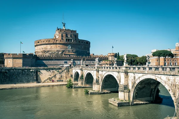 Castle of the Holy Angel (Castel Sant`Angelo) in Rome — Stock Photo, Image