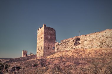 Şehir Feodosia, Crimea antik Ceneviz kale