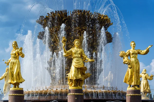 Peoples Friendship Fountain in All-Russia Exhibition Centre (VDN — Stock Photo, Image