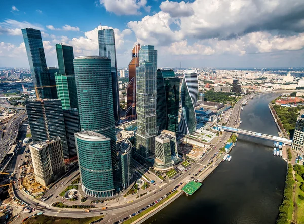 Vista aérea para Moscou-cidade — Fotografia de Stock