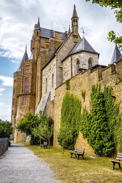 Castelul Hohenzollern Aproape Germania Europa Acest Mare Castel Vârful Muntelui — Fotografie, imagine de stoc