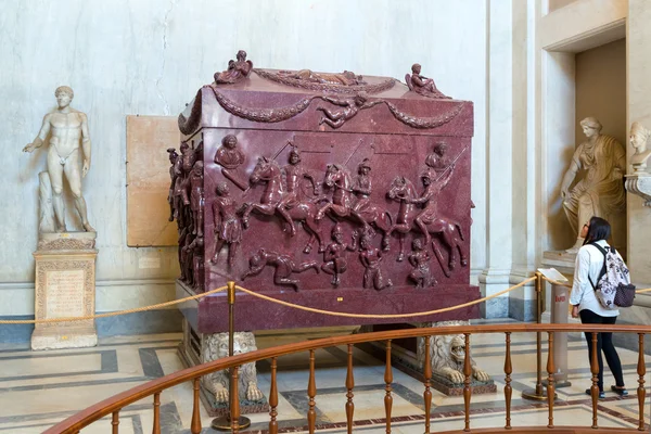 Sarcophagus of Helena (mother of Constantine the Great) in Vatic — Stock Photo, Image