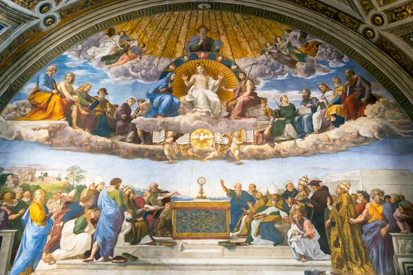 Het fresco van de 16e eeuw in het Vaticaanse museum. — Stockfoto