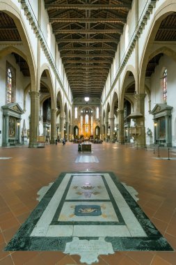 iç basilica of santa croce, florence, İtalya