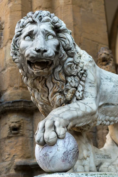 Heykel Rönesans olarak piazza della signoria florenc içinde — Stok fotoğraf