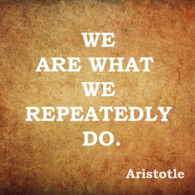 Quote of the ancient philosopher Aristotle clipart