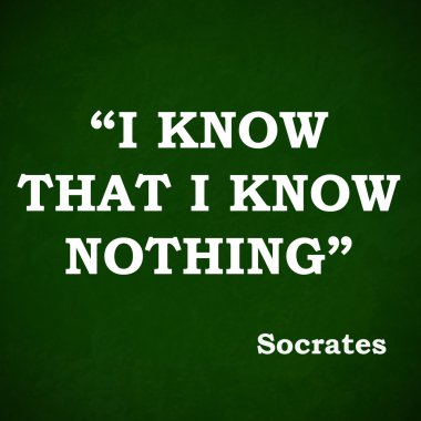 Famous saying of the Greek philosopher Socrates clipart