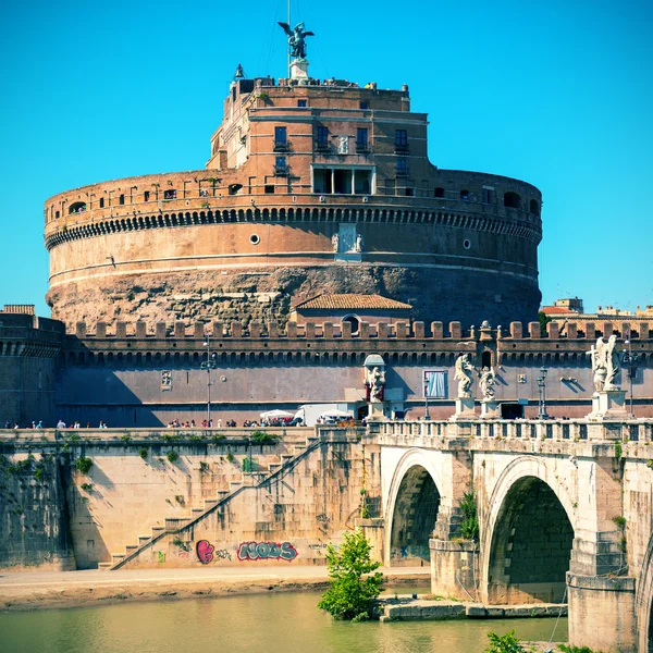 Castel sant angelo en roma, italia — Foto de Stock