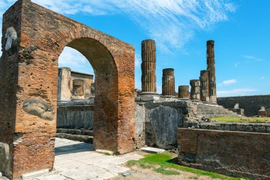 The Temple of Jupiter in Pompeii, Italy clipart