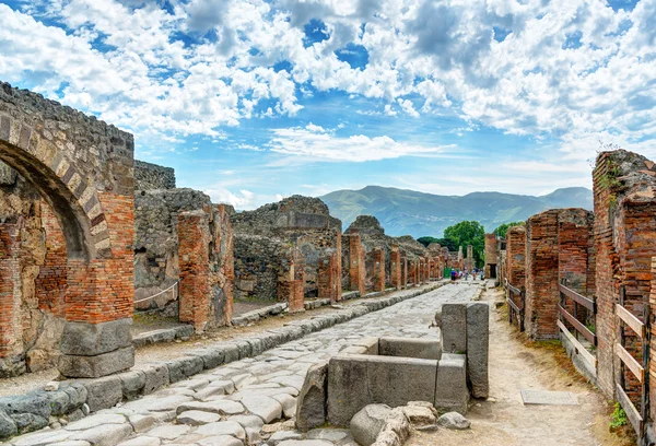 Street in Pompeii, Italy — Stock Photo, Image