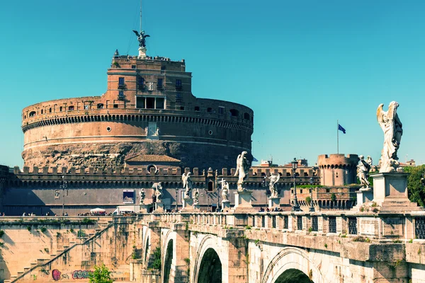 Castel sant angelo in rome, italy — Stok Foto