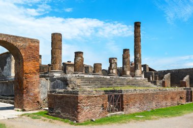 Tapınak Jüpiter Pompei, İtalya'nın kalıntıları