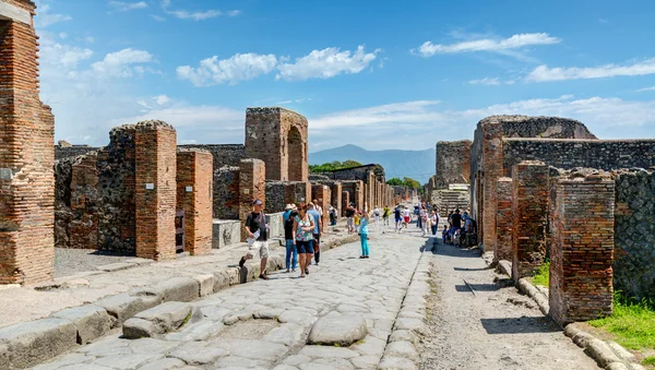 Ulice v Pompejích, Itálie — Stock fotografie