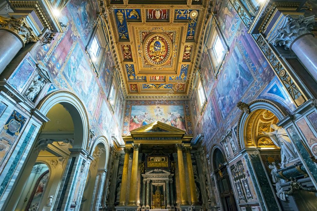 San Giovanni In Laterano Interno Interior of the Basilica di San Giovanni in Laterano, Rome — Stock