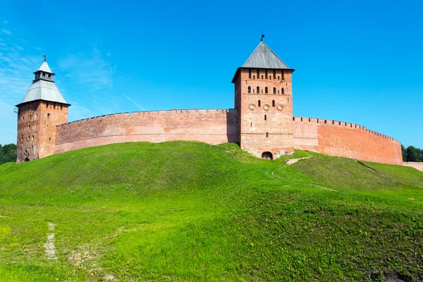 Kremlin duvarları Veliky Novgorod — Stok fotoğraf