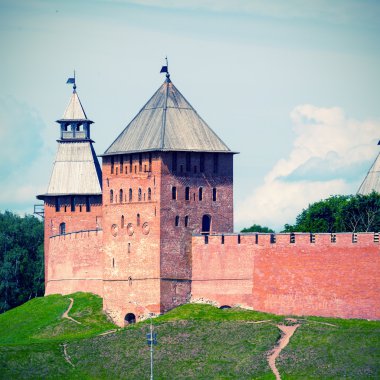 Kremlin duvarları Veliky Novgorod