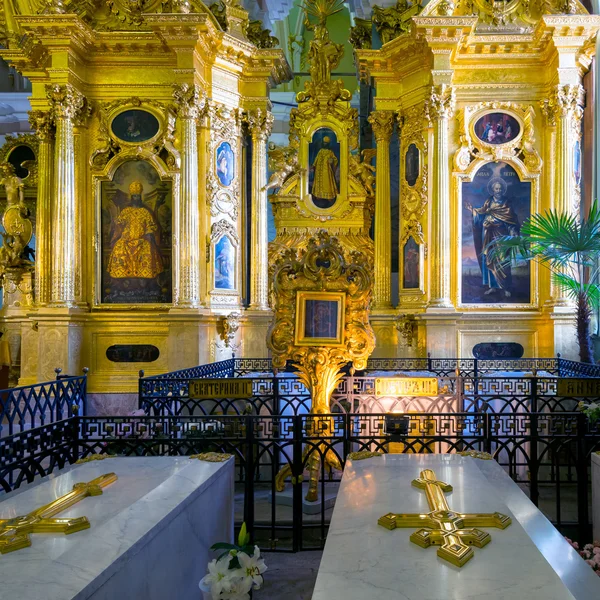 Interior da Catedral de Pedro e Paulo em São Petersburgo — Fotografia de Stock