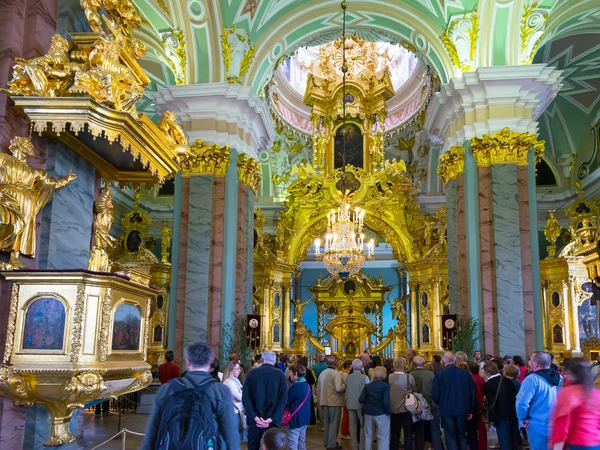 Inside the Peter and Paul Cathedral in St. Petersburg