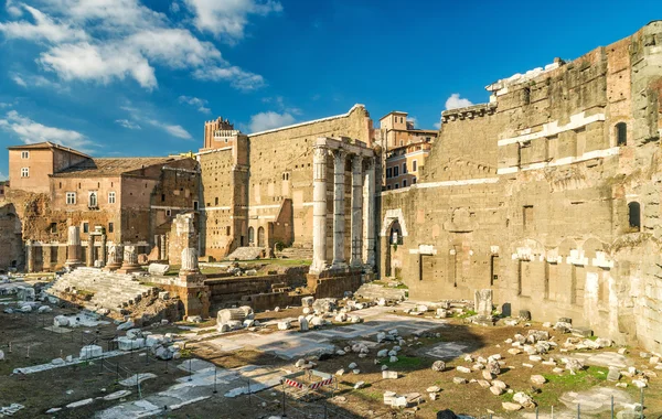Forum Augusta s chrámem mars ultor v Římě — Stock fotografie