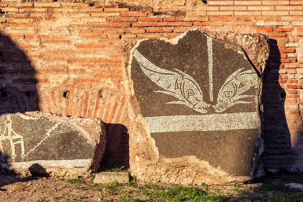 Dettaglio della decorazione delle Terme di Caracalla a Roma — Foto Stock