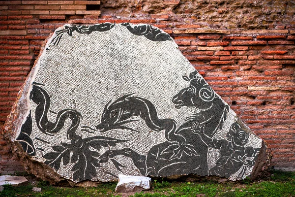 Detail of the decoration of Baths of Caracalla in Rome — Stock Photo, Image