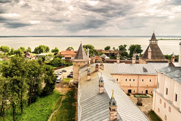 View of Rostov Kremlin and Nero Lake, Russia — Stock Photo, Image