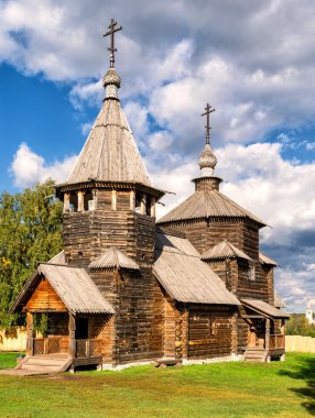 Geleneksel Rus ahşap kilise Suzdal, Rusya Federasyonu