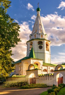 Suzdal Kremlin gün batımında, Rusya Federasyonu
