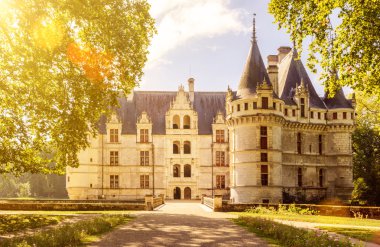 Fransa'daki chateau de Azay-le-Rideau, kalenin