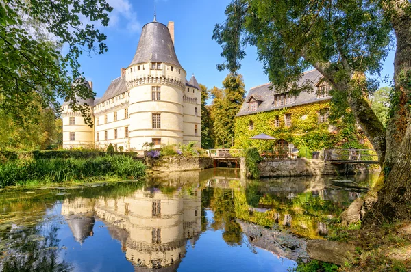 Chateau de l'Islette, замок у Франції — стокове фото