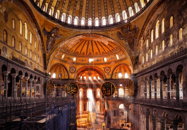 Interior da hagia sophia em istanbul, peru — Fotografia de Stock