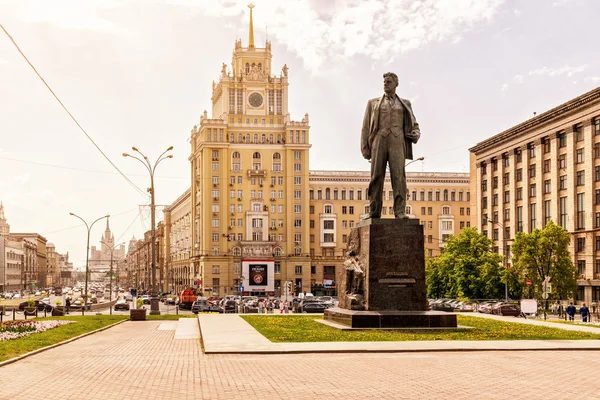 Praça do triunfo (Triumfalnaya Ploshchad) em Moscou — Fotografia de Stock