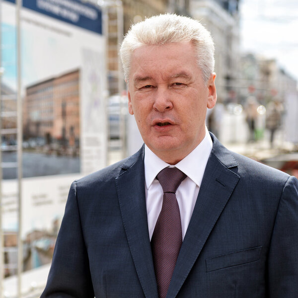 Moscow Mayor S. Sobyanin visits the Triumph Square