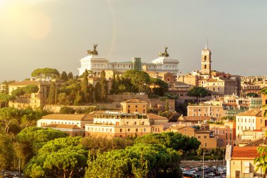 View the center of Rome, Italy
