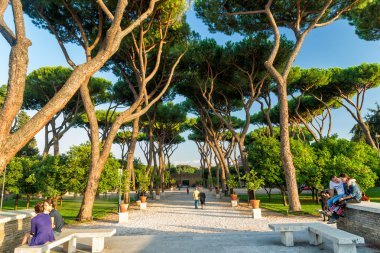 Park on the Aventine Hill in Rome, Italy