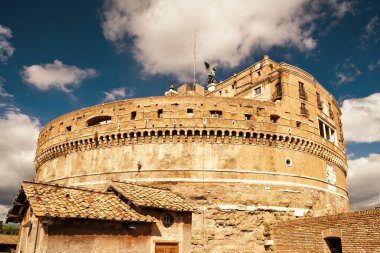 Roma'daki Castel Sant Angelo (Kutsal Meleğin Kalesi)