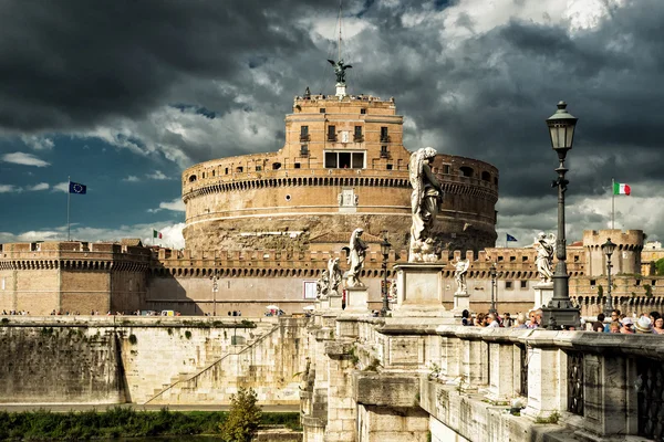 Castle of the Holy Angel (Castel Sant Angelo) in Rome — Stock Photo, Image