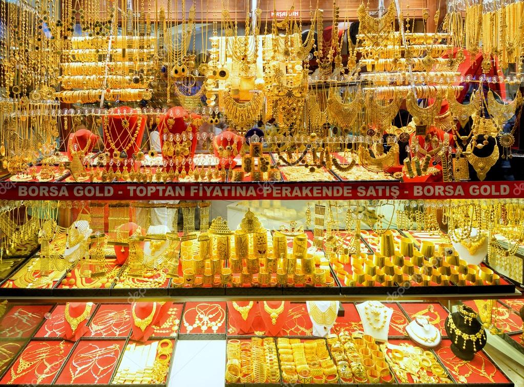 Gold Bracelets Istanbul A Display Of Gold Bracelets At The Grand Bazaar In Istanbul Turkey Canstock