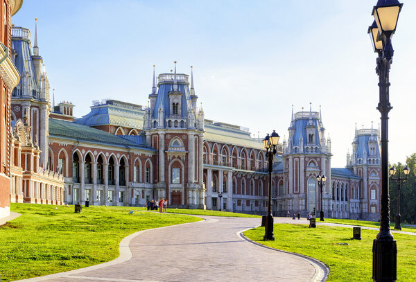 The grand palace of queen Catherine the Great in Tsaritsyno, Mos