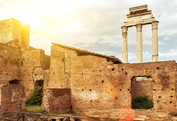 The ruins of the Roman Forum in Rome — Stock Photo, Image