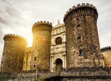 The Castel Nuovo in Naples, Italy clipart