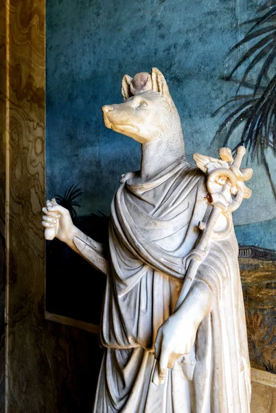 Roman statue of Anubis in Vatican — Stock Photo, Image