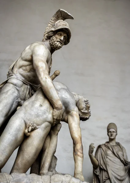 Скульптура відродження в Пьяцца делла signoria в florenc — стокове фото
