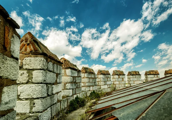 Zinnen der yedikule Burg in Istanbul — Stockfoto