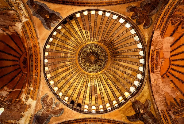 The ceiling of the Hagia Sophia, Istanbul, Turkey — Stock Photo, Image