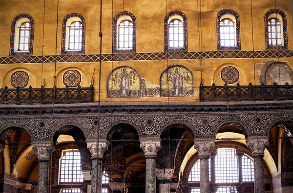 里面的hagia sophia，伊斯坦布尔，火鸡 — 图库照片