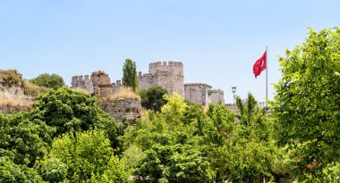 Golden Gate Konstantinopolis ile Türk bayrağı, Istanbul