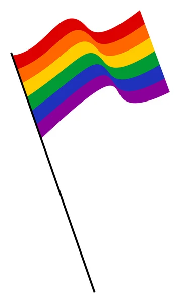 Drapeau arc-en-ciel LGBT — Image vectorielle