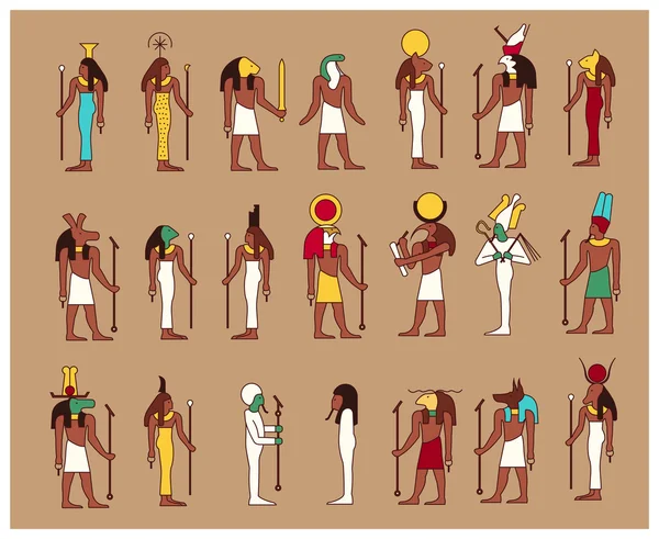 Dieux de l'Egypte — Image vectorielle