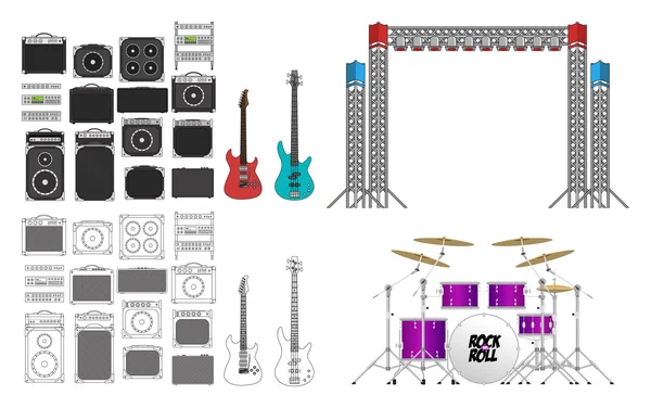 Büyük konser ve Festival sahne Set